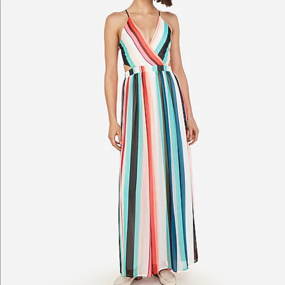 Express Rainbow Stripe Maxi
